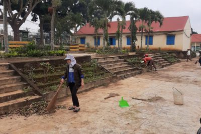 HỌC SINH TRƯỜNG TH LÊ QUÝ ĐÔN ĐẾN TRƯỜNG SAU THỜI GIAN HỌC TRỰC TUYẾN