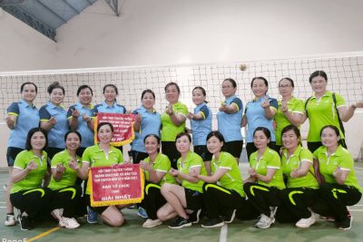 Tích cực tham gia giải bóng chuyền nữ Cụm 6 kỷ niệm 40 năm ngày Nhà giáo Việt Nam( 20/11/1982-20/11/2022)